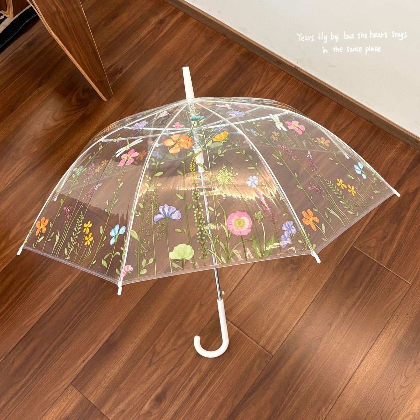 Damen Floral Motiv Regenschirm Karnz