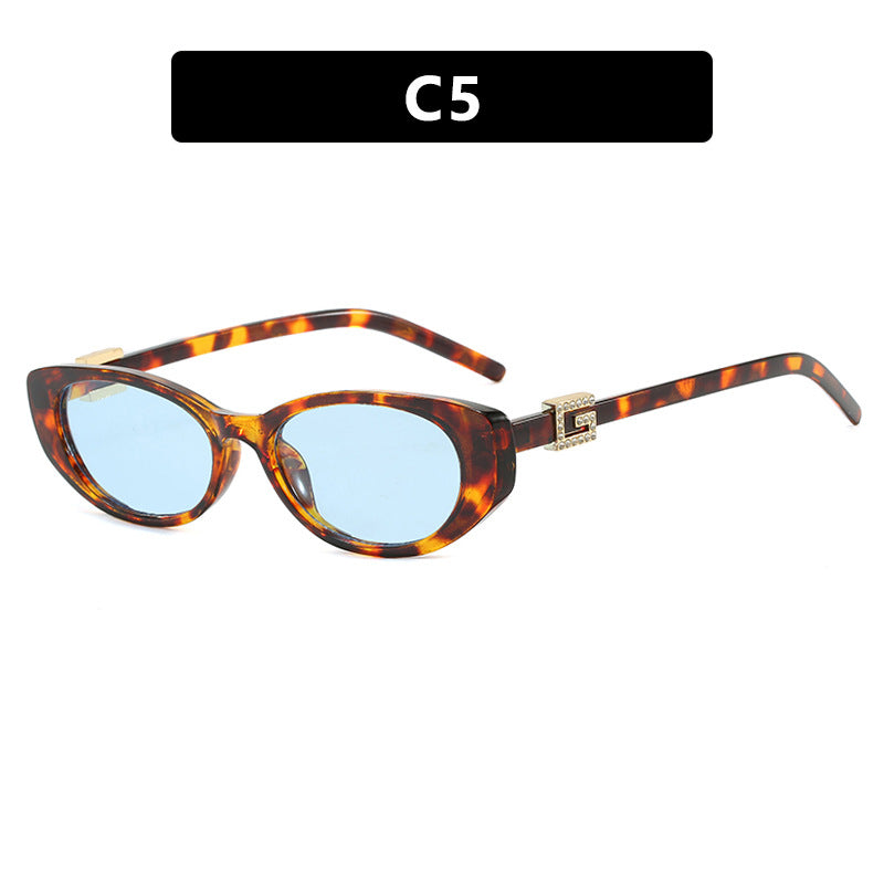 Damen cat-eye Sonnenbrille mit elegantem Metallrahmen und schützendem UV-Filter Karnz