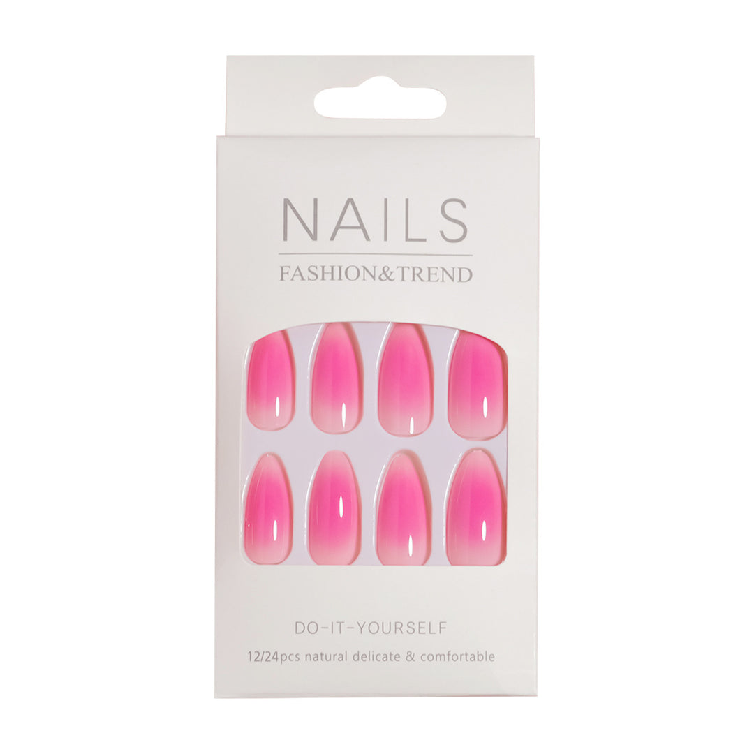 Elegante Ombre Stil Press-On Nagelkunst Karnz