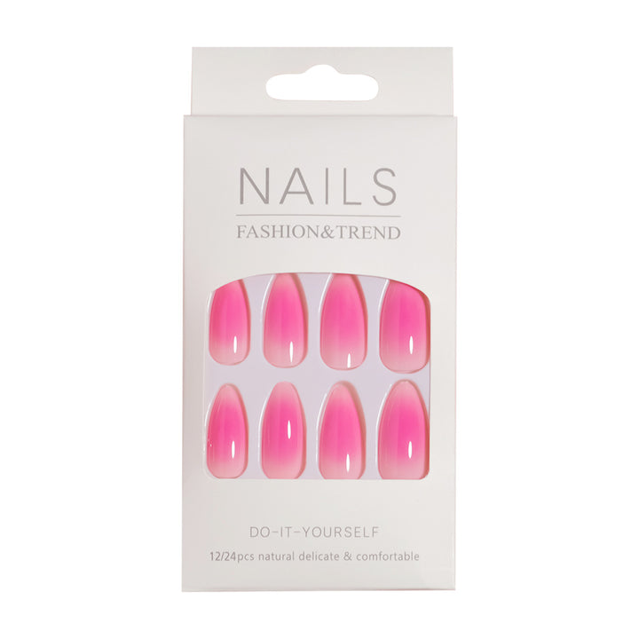 Elegante Ombre Stil Press-On Nagelkunst Karnz