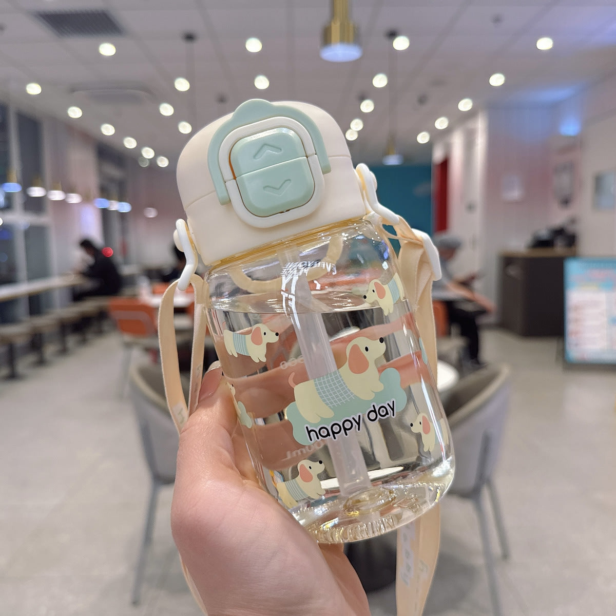 Damen Kreative Trinkflasche mit ergonomischem Deckel Karnz