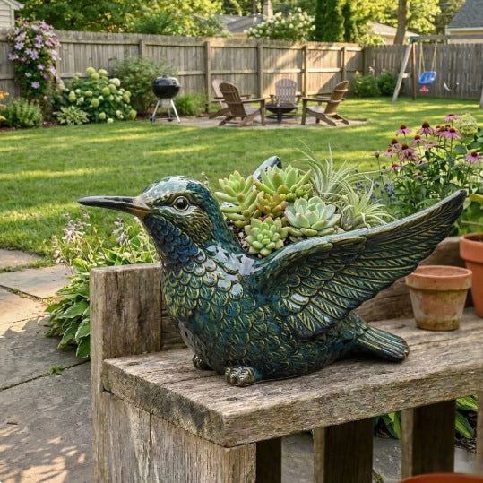Dekorative Vogelblumentopf Karnz