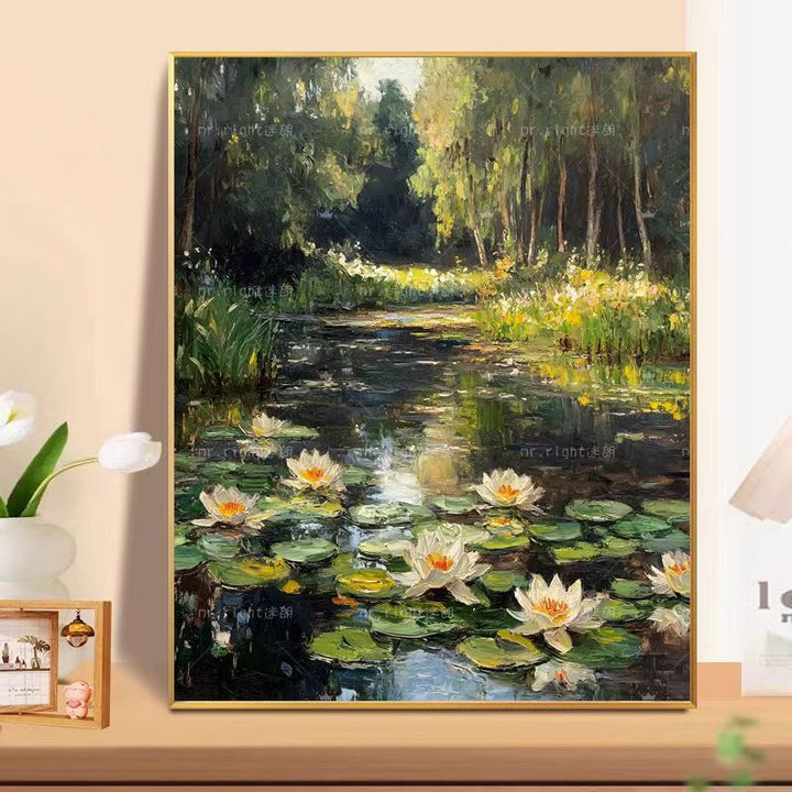 Florale Landschaft Ölgemälde Wandkunst Karnz