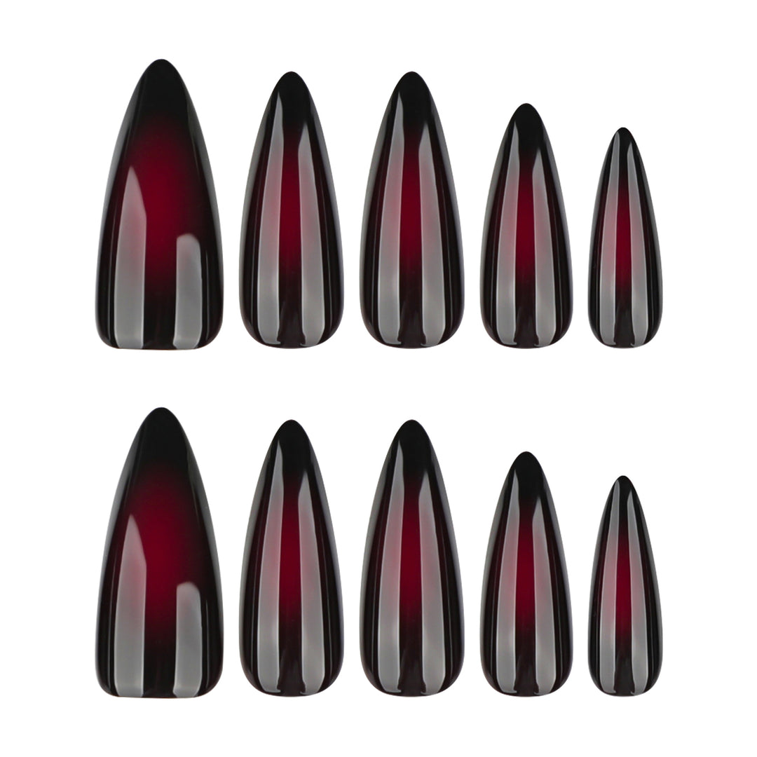 Kunstvolle Stiletto-Nägel mit ombre Effekt Karnz