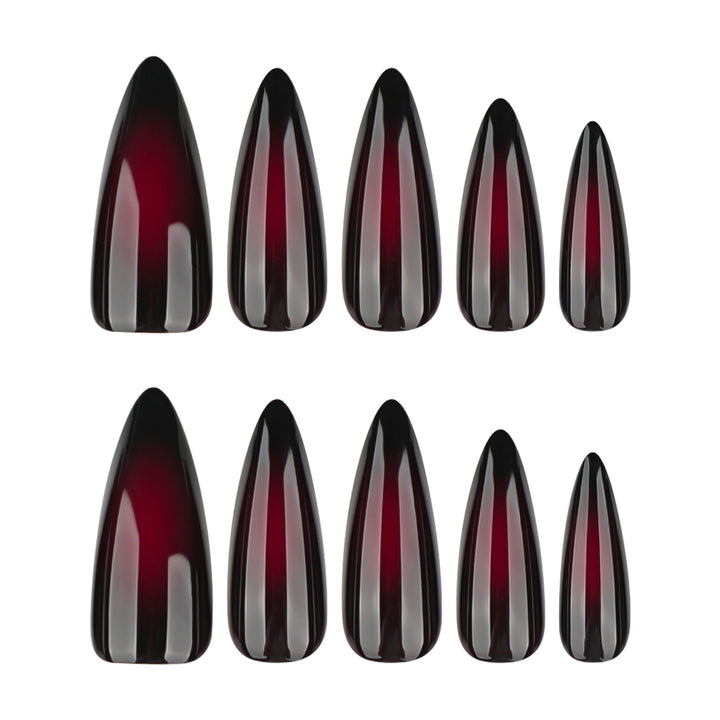 Kunstvolle Stiletto-Nägel mit ombre Effekt Karnz