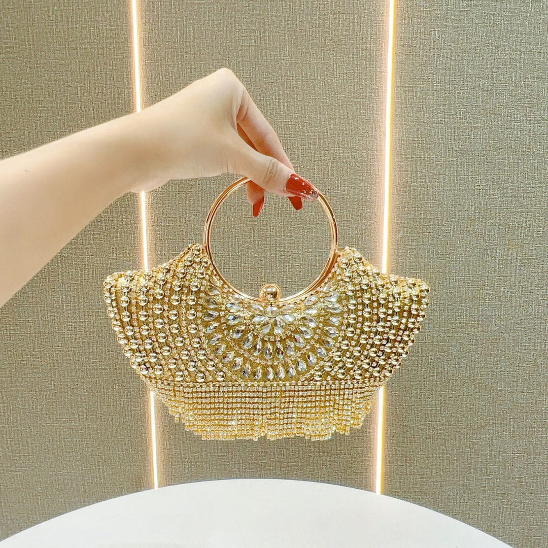 Dekorative Abend-Handtasche mit Strass-Akzenten