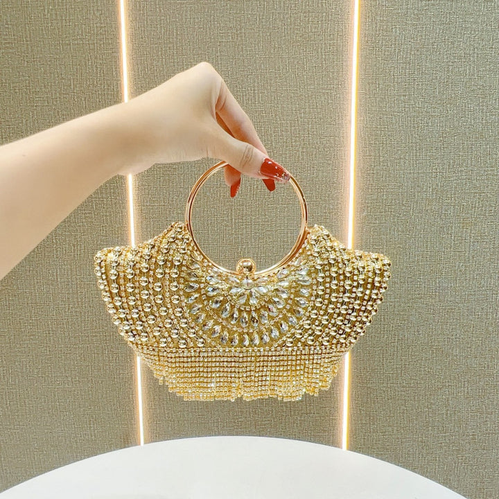 Dekorative Abend-Handtasche mit Strass-Akzenten