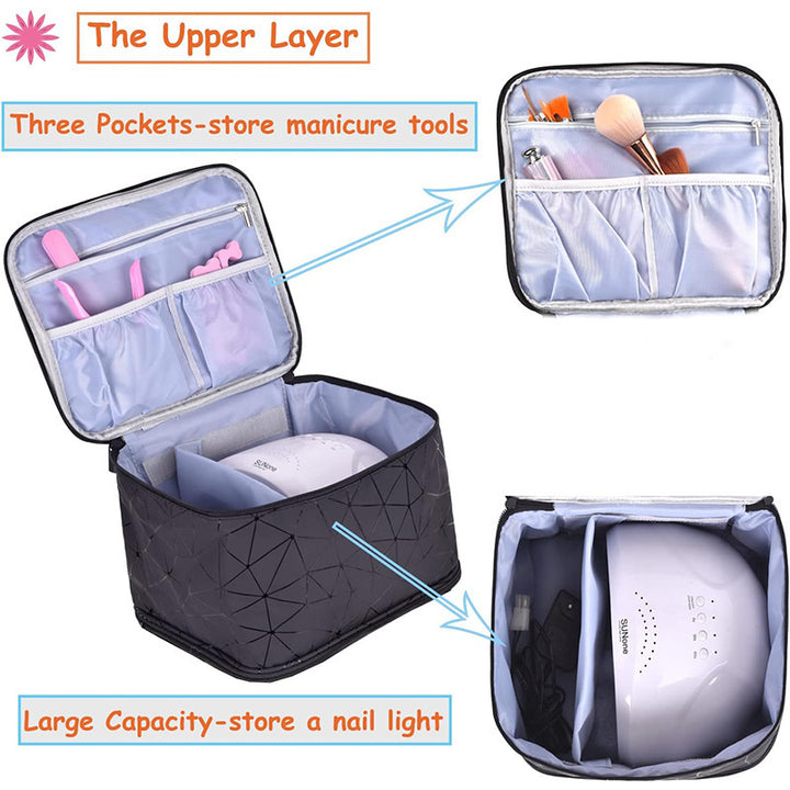 Kosmetik-Organizer Tasche mit Herausnehmbaren Fächern Karnz