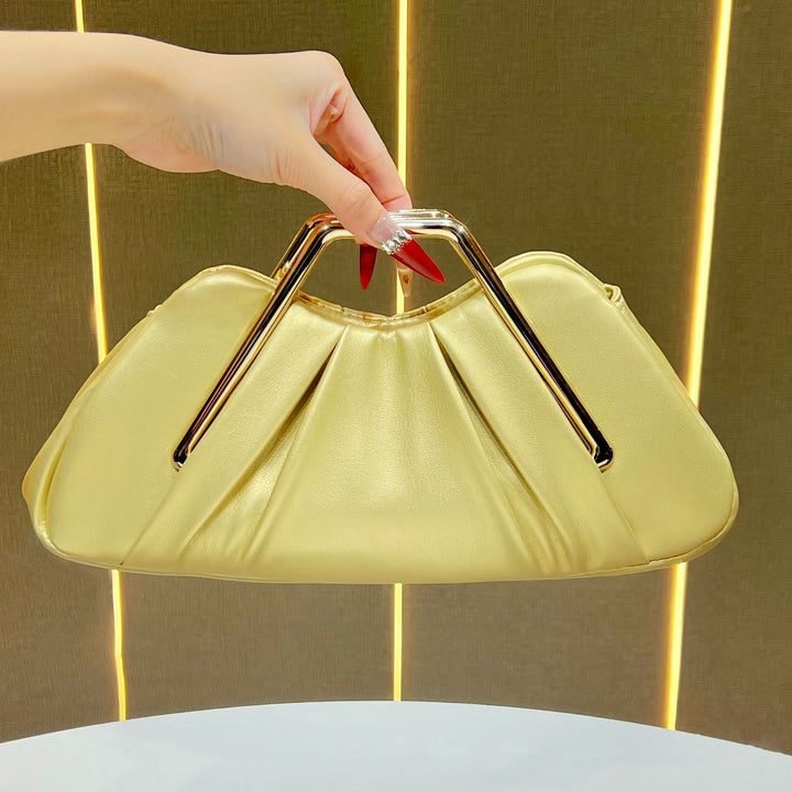 Elegante Raffung Handtasche