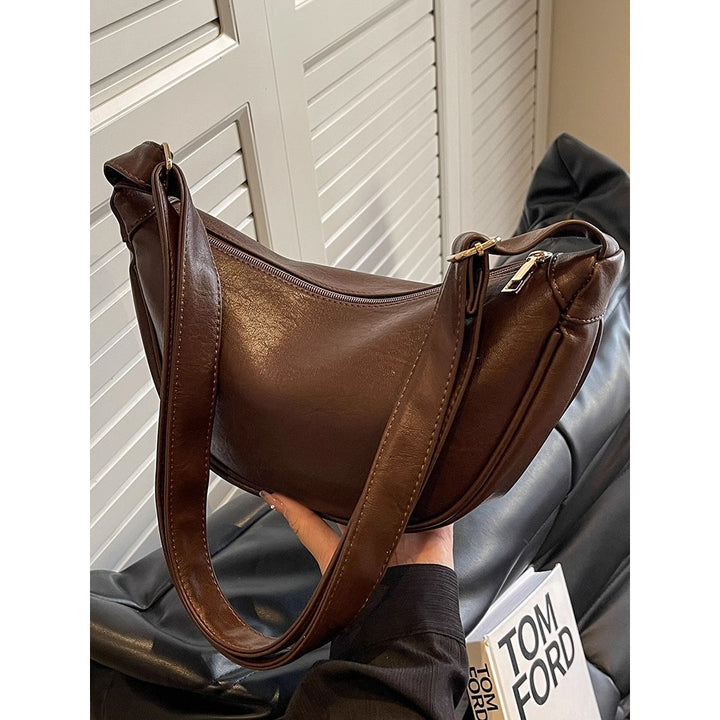 Sleek Leder Hobo Tasche Karnz
