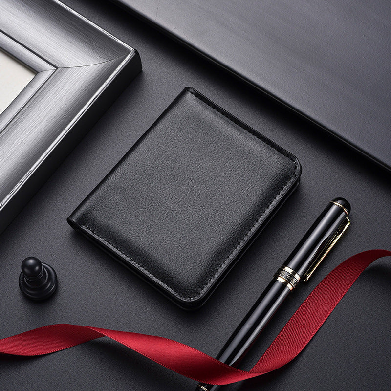 Slim Leder Bi-Fold Geldbörse Karnz