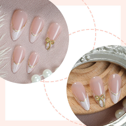 Elegante sculptierte Press-On-Nagelspitzen Karnz