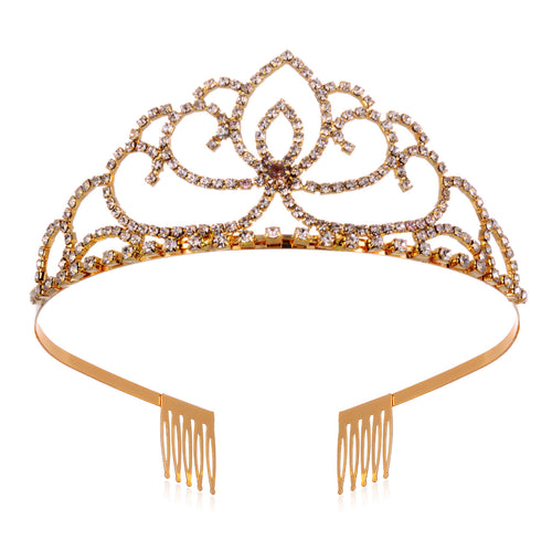 Damen Funkelnde Hairstyling Tiara Karnz