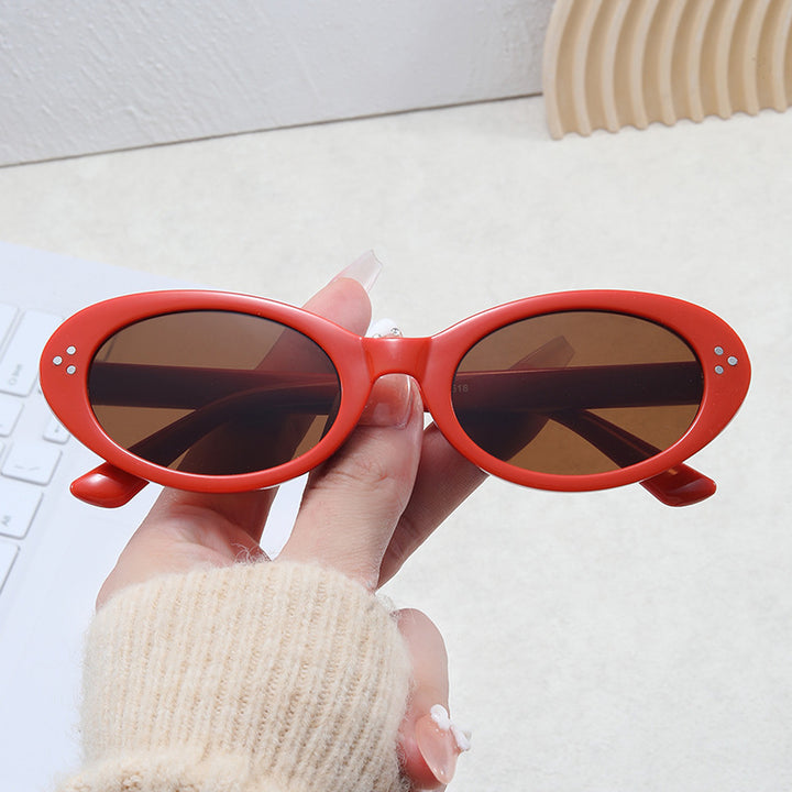 Damen modische Sonnenbrille im eleganten Ovaldesign Karnz