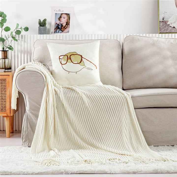 Heimdeko Gemütliche Gestrickte Decke