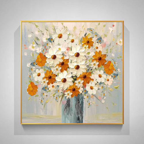 Florales Bouquet Leinwand-Kunstwerk für Innenräume