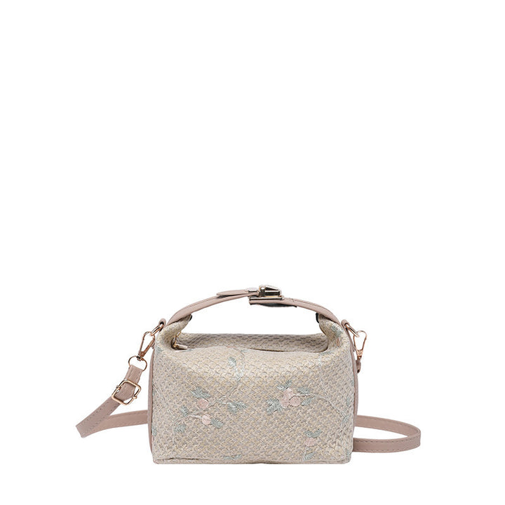 Bestickte Blumen Mini-Handtasche Karnz
