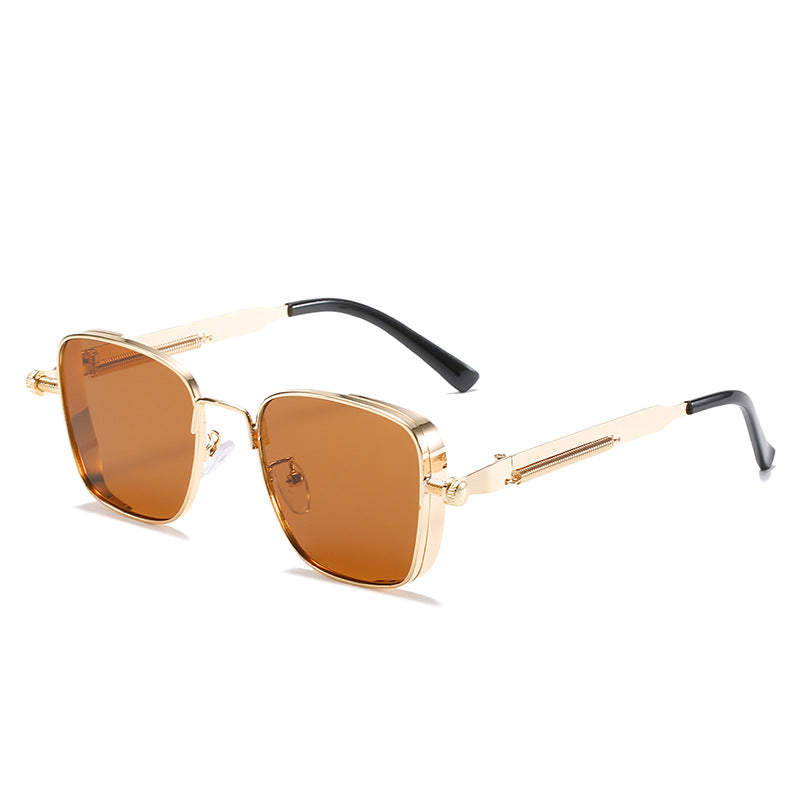 Damen modernistische Sonnenbrille im eleganten Metallrahmen Karnz