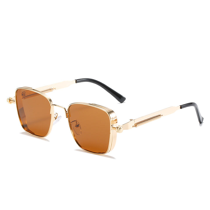 Damen modernistische Sonnenbrille im eleganten Metallrahmen Karnz
