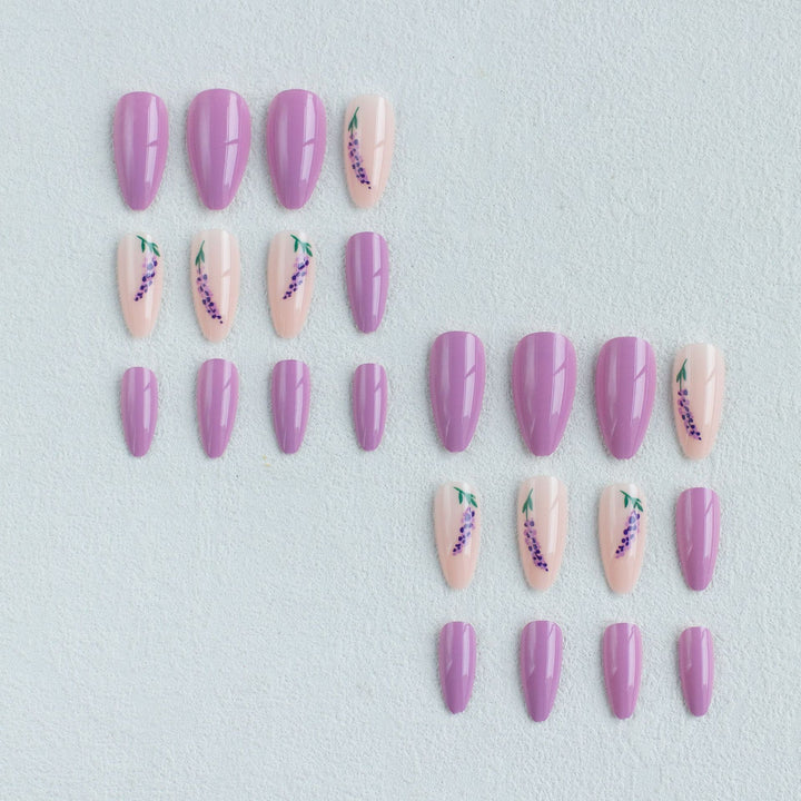 Floral Art Acryl Nagelset