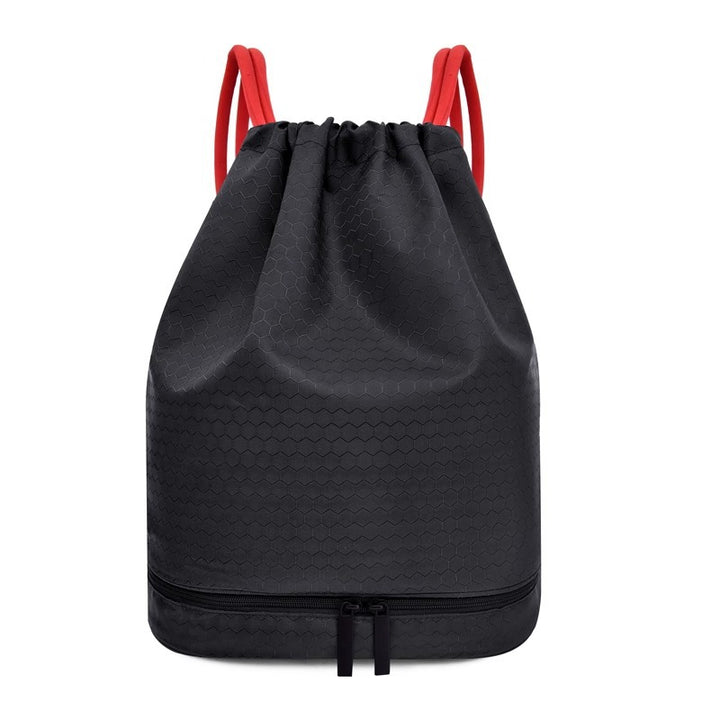 Leichter Hexagonmuster Kordelzug Rucksack Karnz