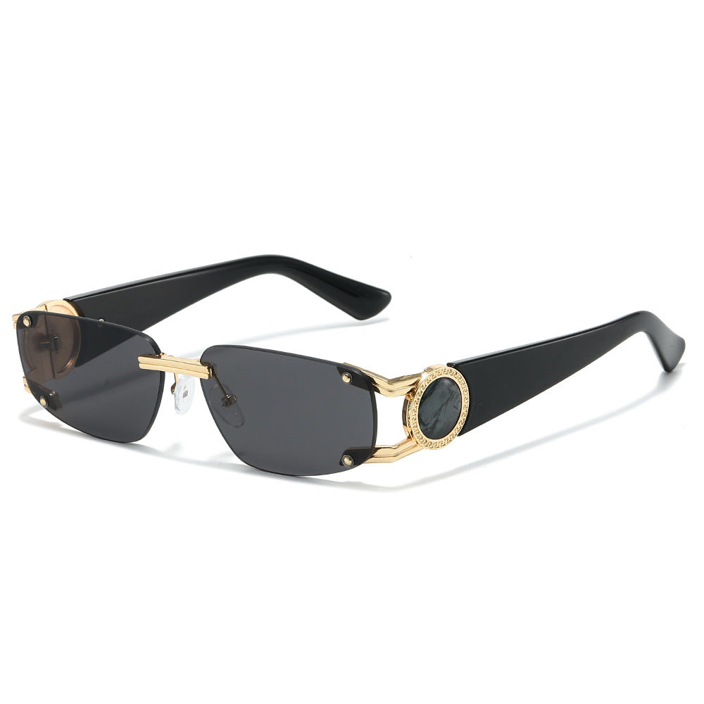 Stylische Minimalistische Rechteckige Sonnenbrille Karnz