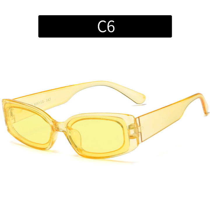 Retro-inspirierte transparente Sonnenbrille