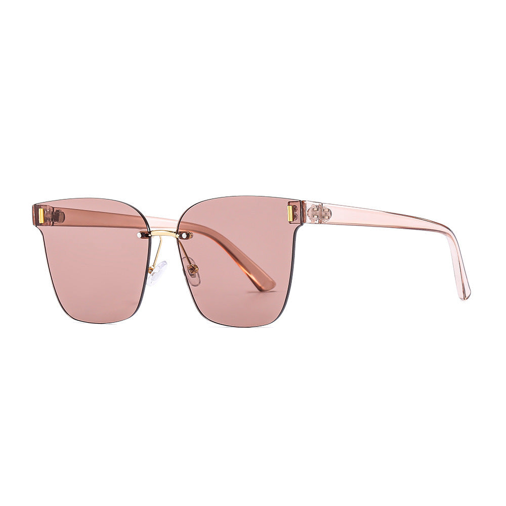 Damen Sonnenbrille im modernen Design mit breitem Rahmen Karnz