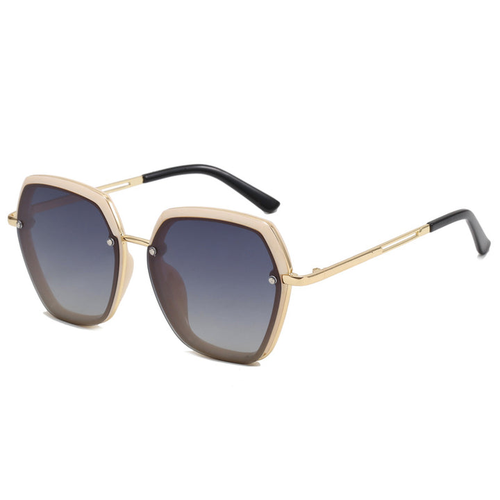 Damen Modische Sonnenbrille im trendigen Hexagon-Design Karnz
