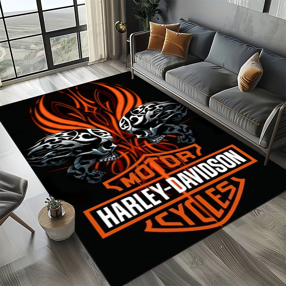 Harley Davidson Logo Bereich Teppich