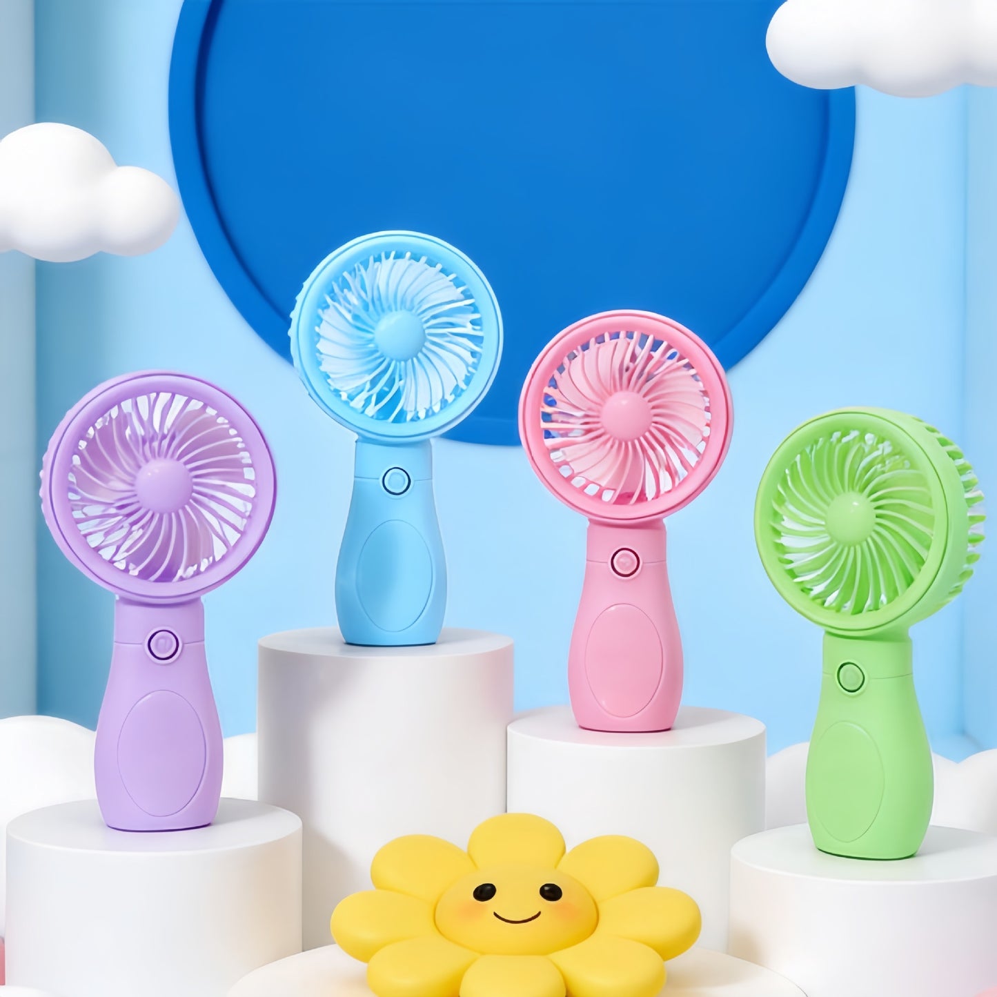 Damen Tragbarer Mini-Handventilator mit USB-Ladefunktion Karnz