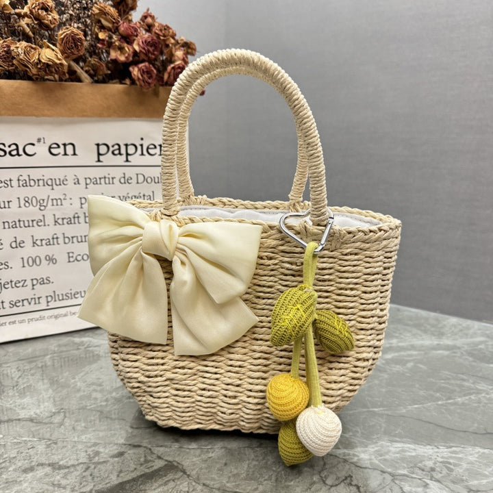 Verspielte Bast-Handtasche Karnz