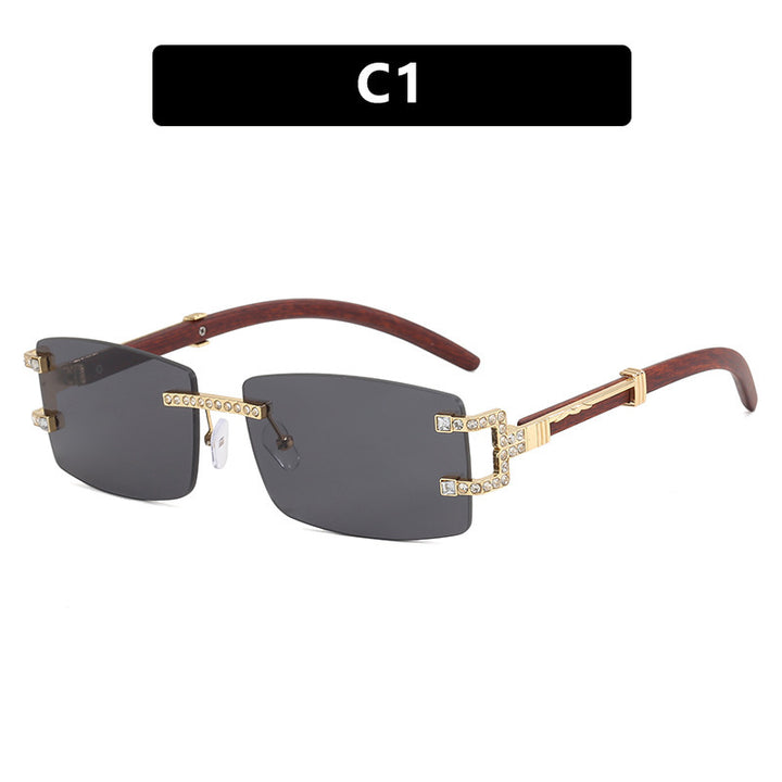 Damen exklusive Sonnenbrille im eleganten Design mit Strass-Akzenten Karnz
