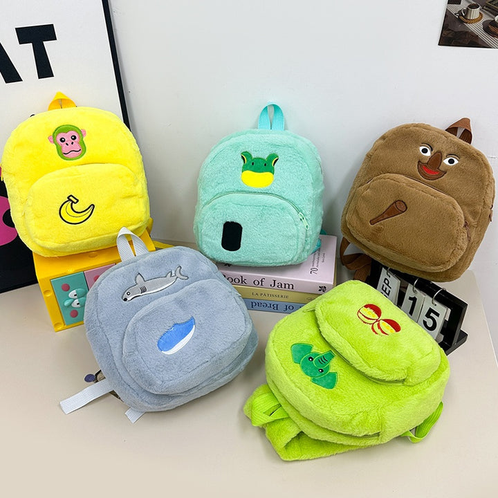 Plüsch-Kinderrucksack mit Niedlichem Affenmotiv Karnz