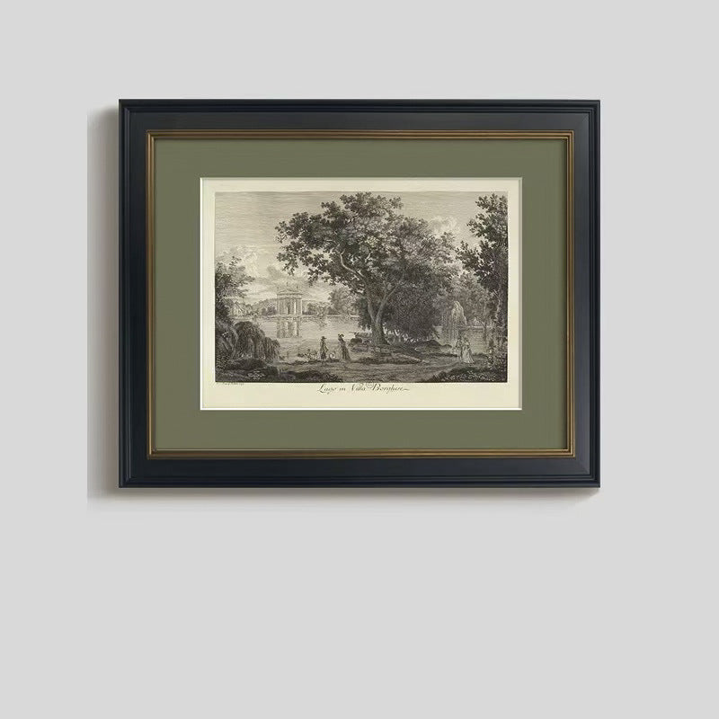 Vintage Landschaft Wandkunst