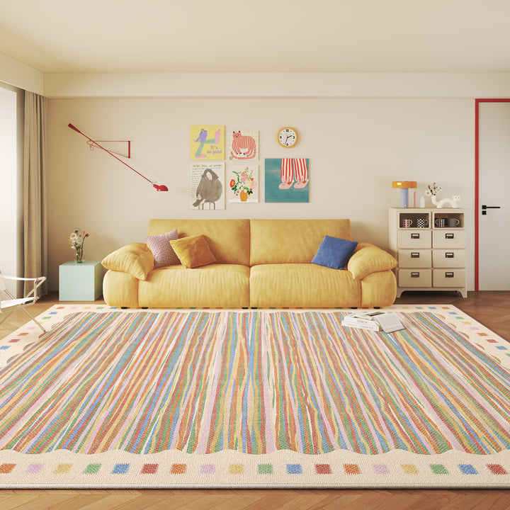 Vintage-inspirierter geometrischer Teppich Karnz