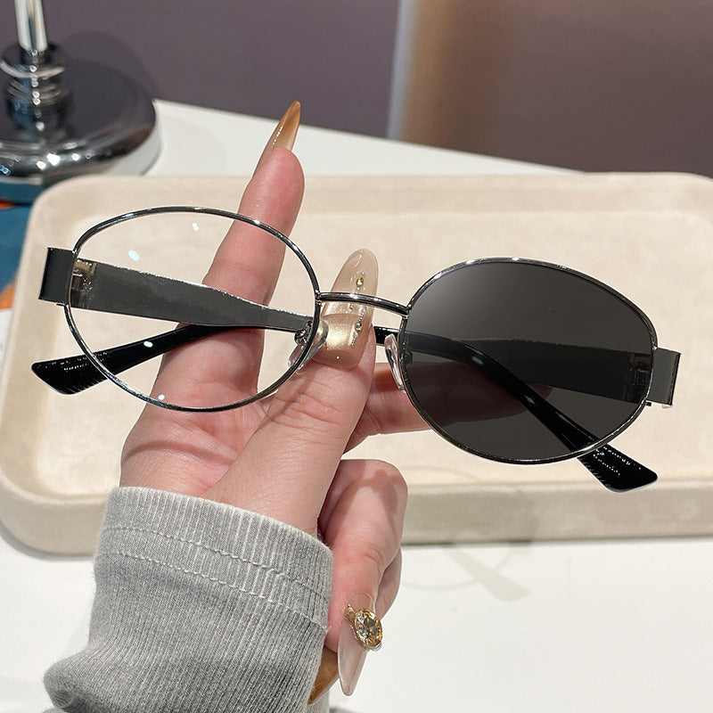 Damen Vintage Sonnenbrille im ovalen Design Karnz
