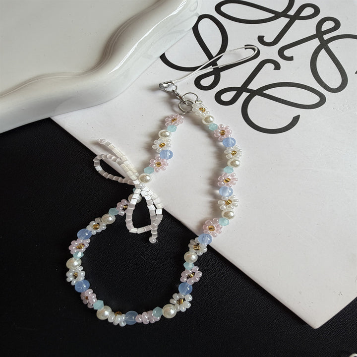 Blumiger Perlenbrillenhalter Karnz
