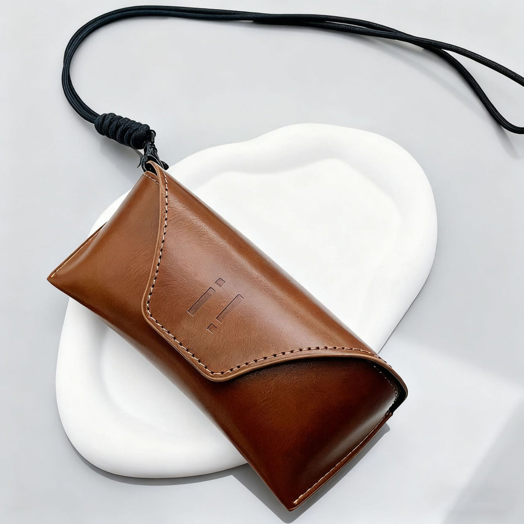 Premium Leder Brillenetui Karnz