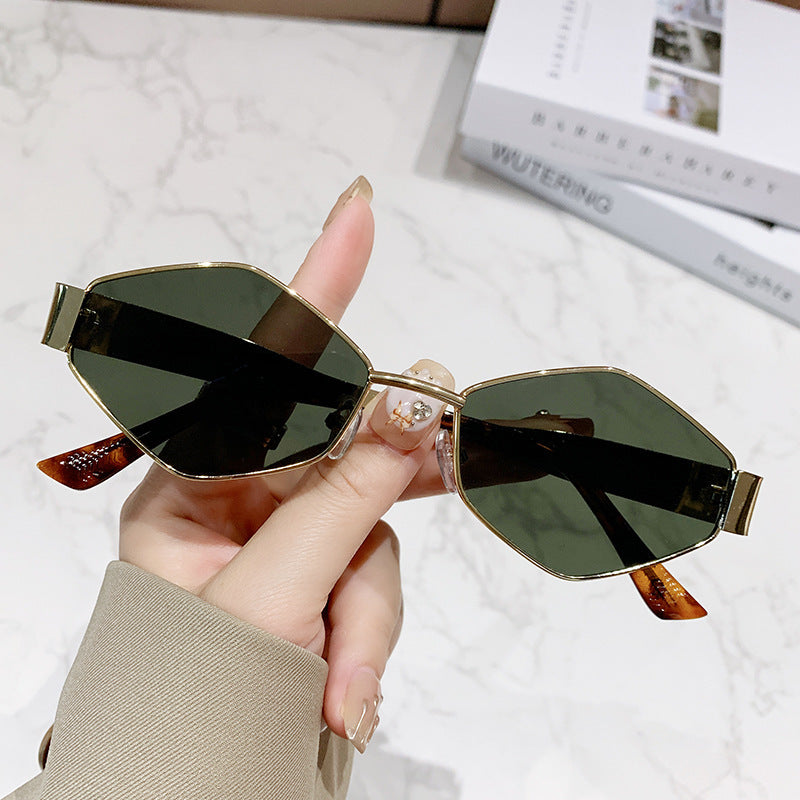 Damen geometrische Cat-Eye Sonnenbrille Karnz