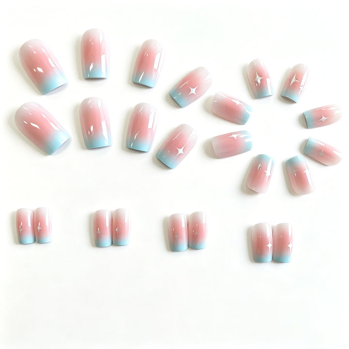 Künstlerische Ombre Nagelkunst Extensions Karnz