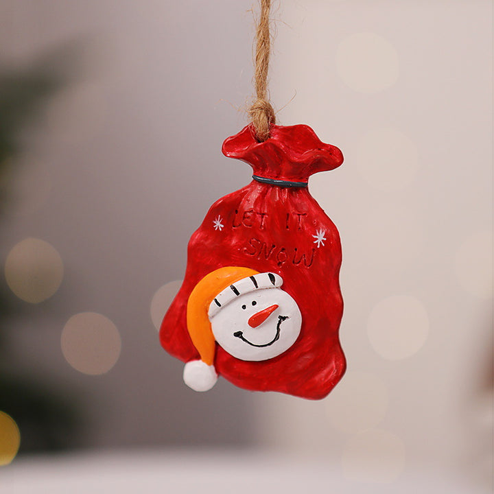 Dekorativer Weihnachtsstrumpf mit Rentiermotiv Karnz