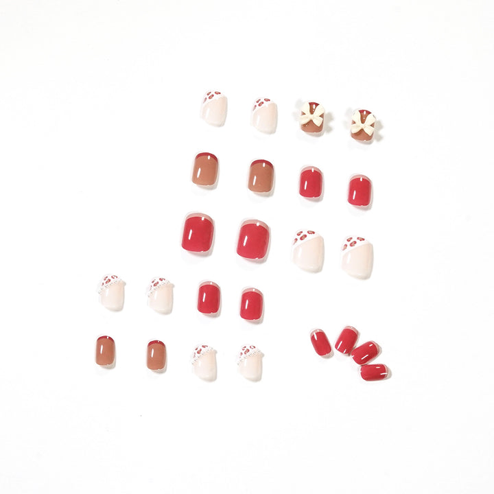 Kunstvolle Nagelkunst mit elegantem Schleifen-Design Karnz