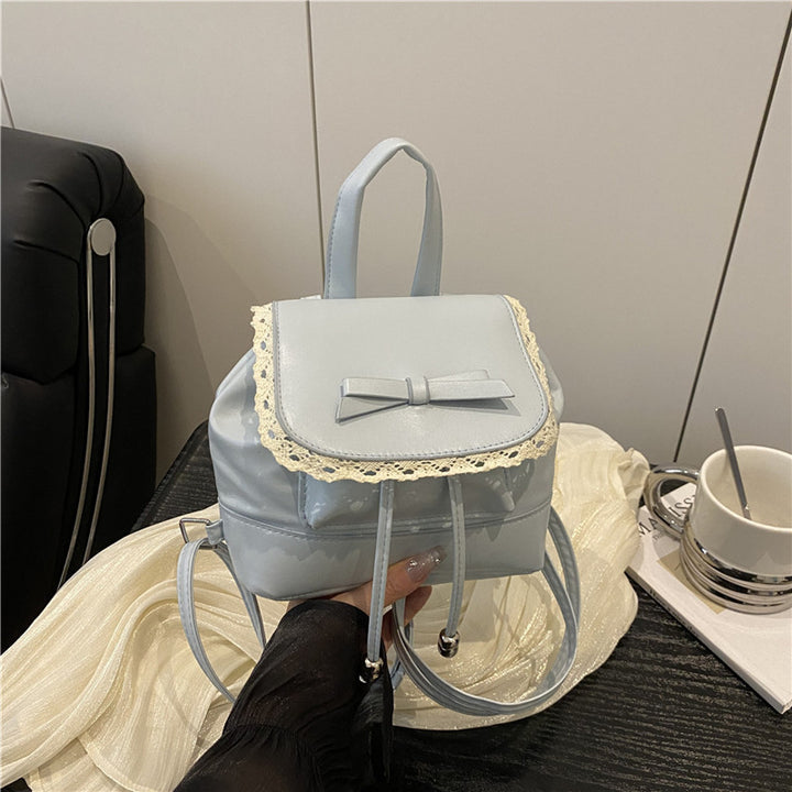 Niedlicher Mini-Rucksack mit Spitzenbesatz Karnz