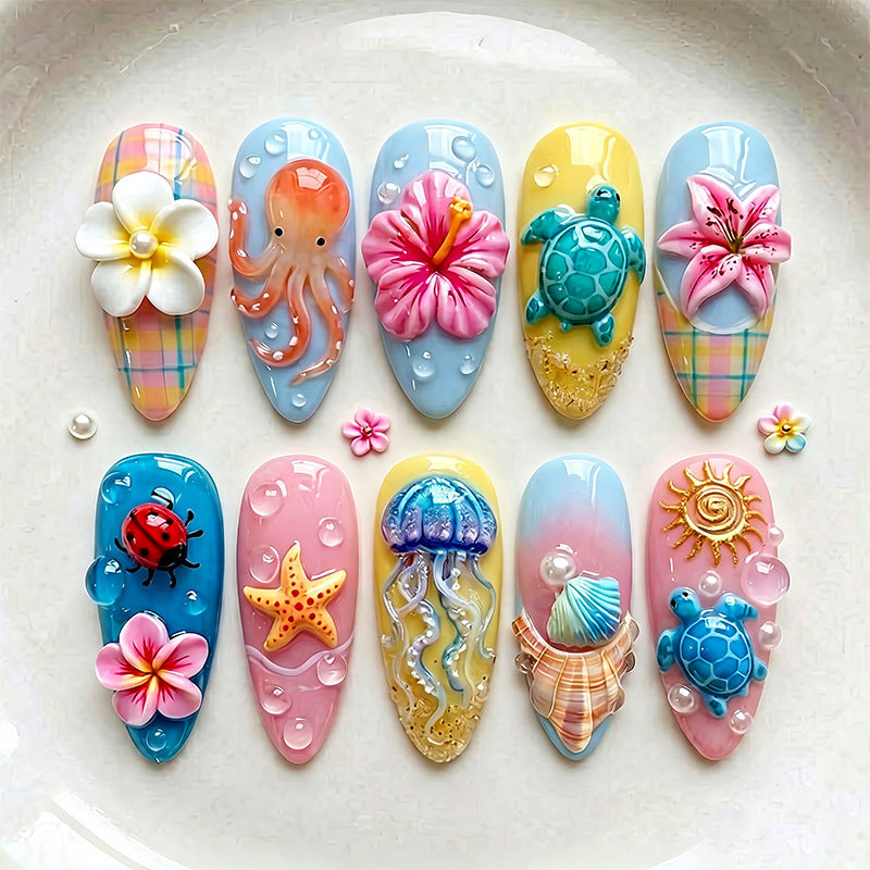 Luxus Nagelkunst-Set mit galaktischen Motiven Karnz