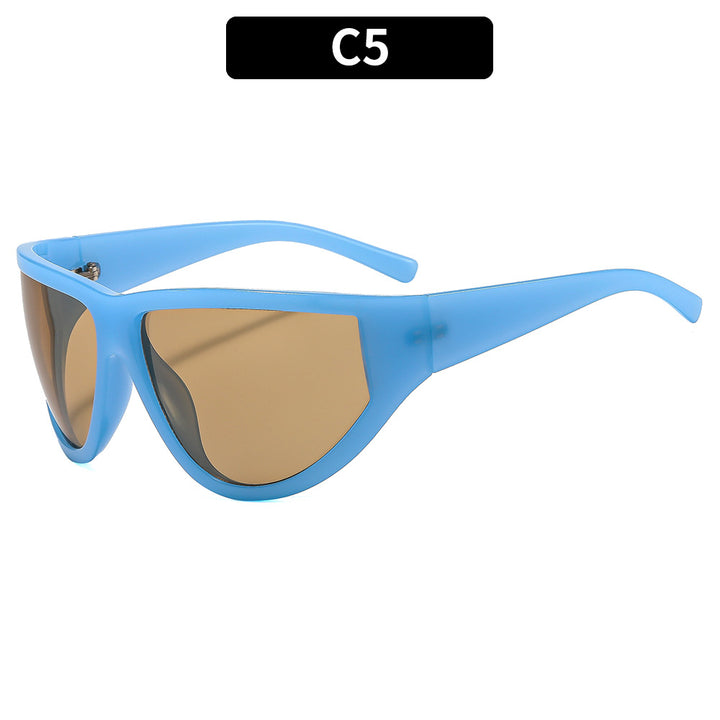 Stylische Schildbrille
