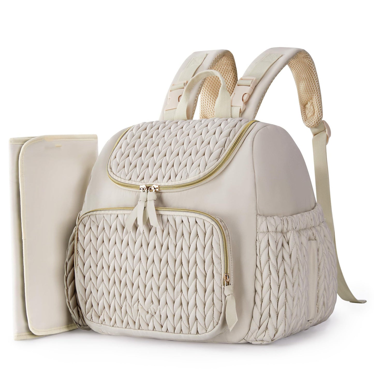 Damen Modischer Rucksack mit geflochtenem Design Karnz