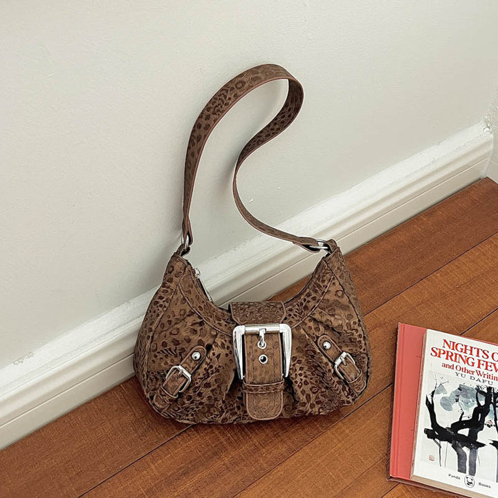 Exotische Texturierte Schultertasche
