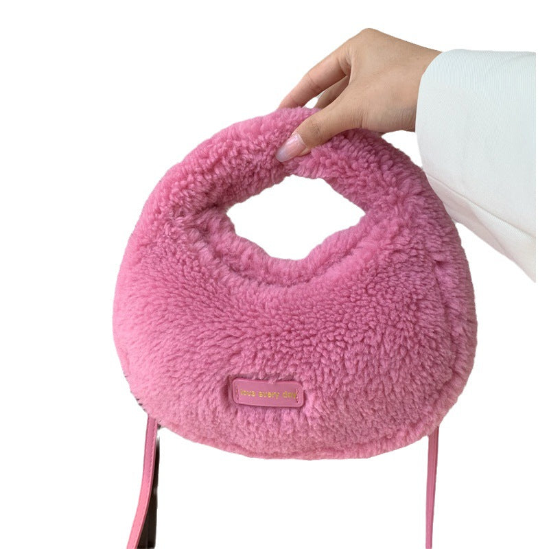 Gemütliche Fleece-Handtasche