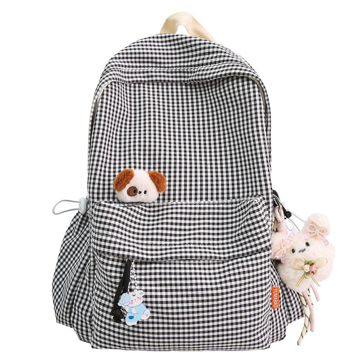 Niedlicher Karomuster-Rucksack